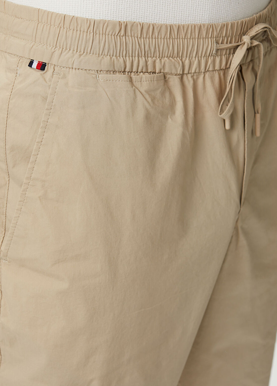 Tommy Hilfiger Denton Bej Poplin Pantolon görsel 4