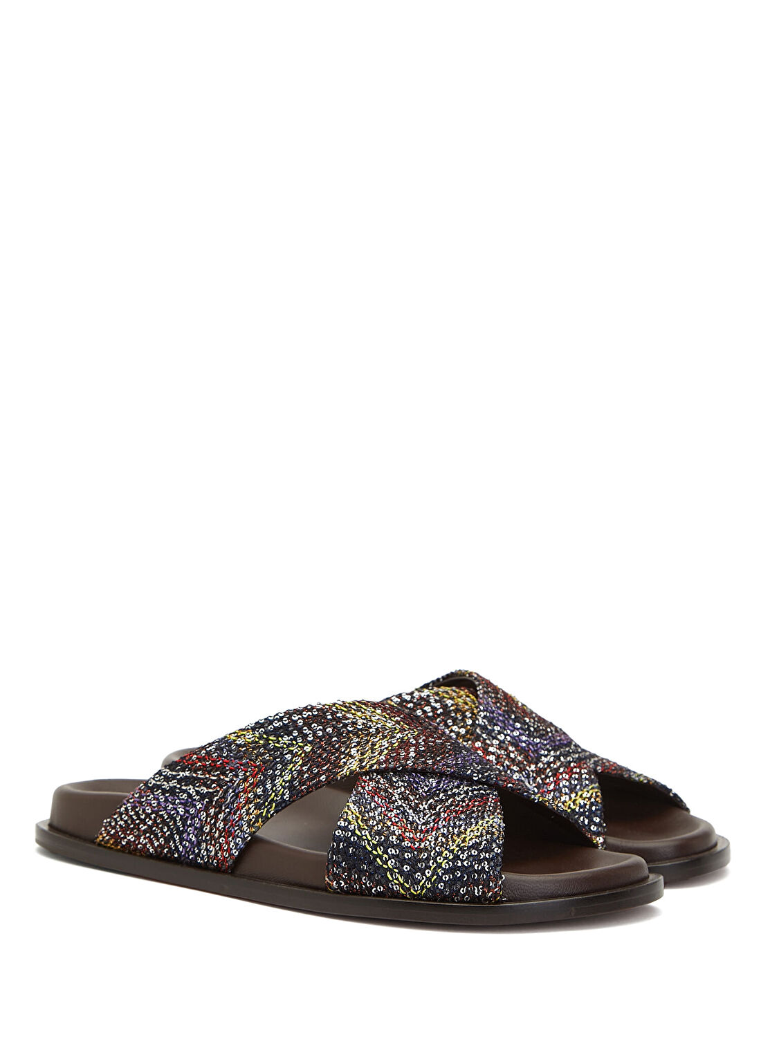 Missoni Viola Colorblocked Kadın Terlik görsel 2