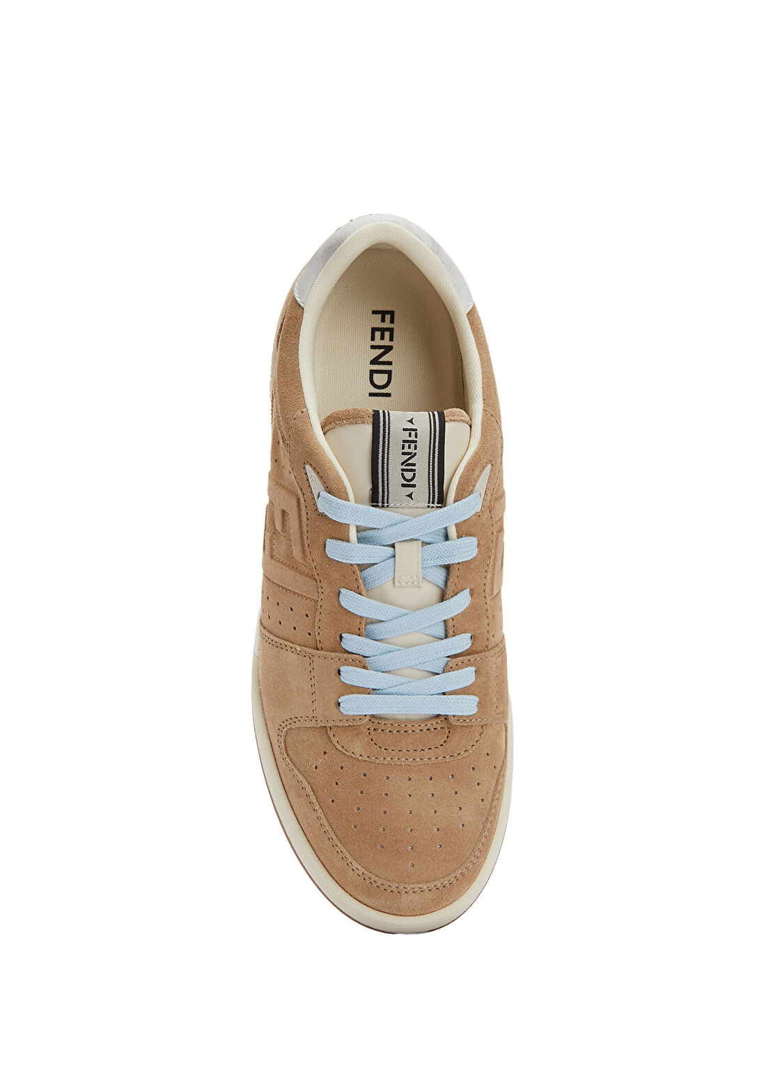 Fendi Match Bej Erkek Süet Sneaker görsel 4