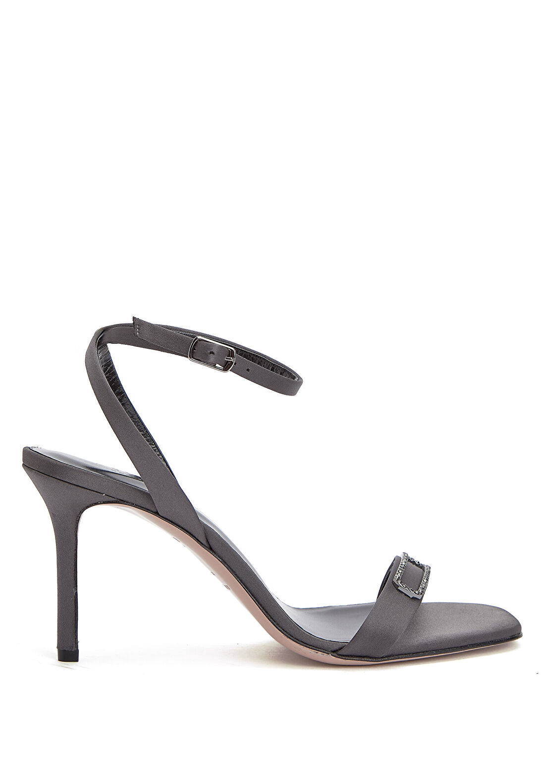 Beymen Collection Gri Taşlı Sekizgen Tokalı Kadın Sandalet