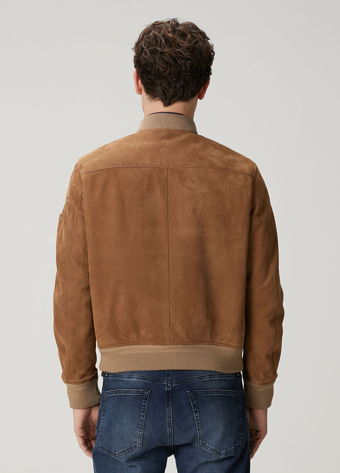 Tom Ford Bej Süet Mont görsel 4