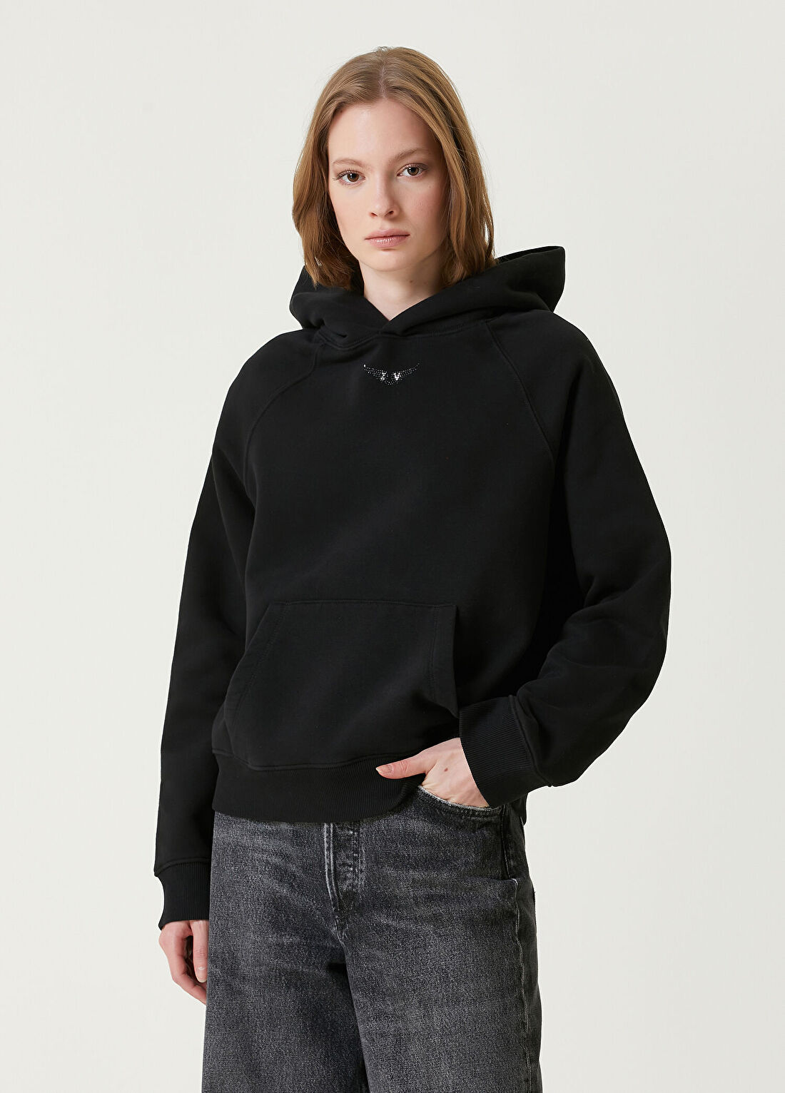 Zadig&Voltaire Siyah Kapüşonlu Sweatshirt