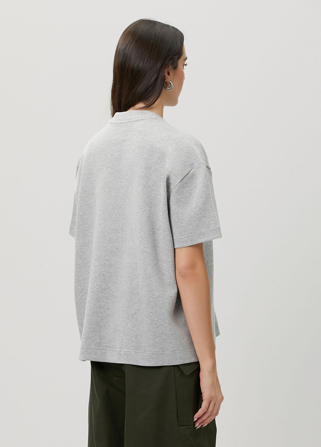 The Frankie Shop Gri T-shirt görsel 4