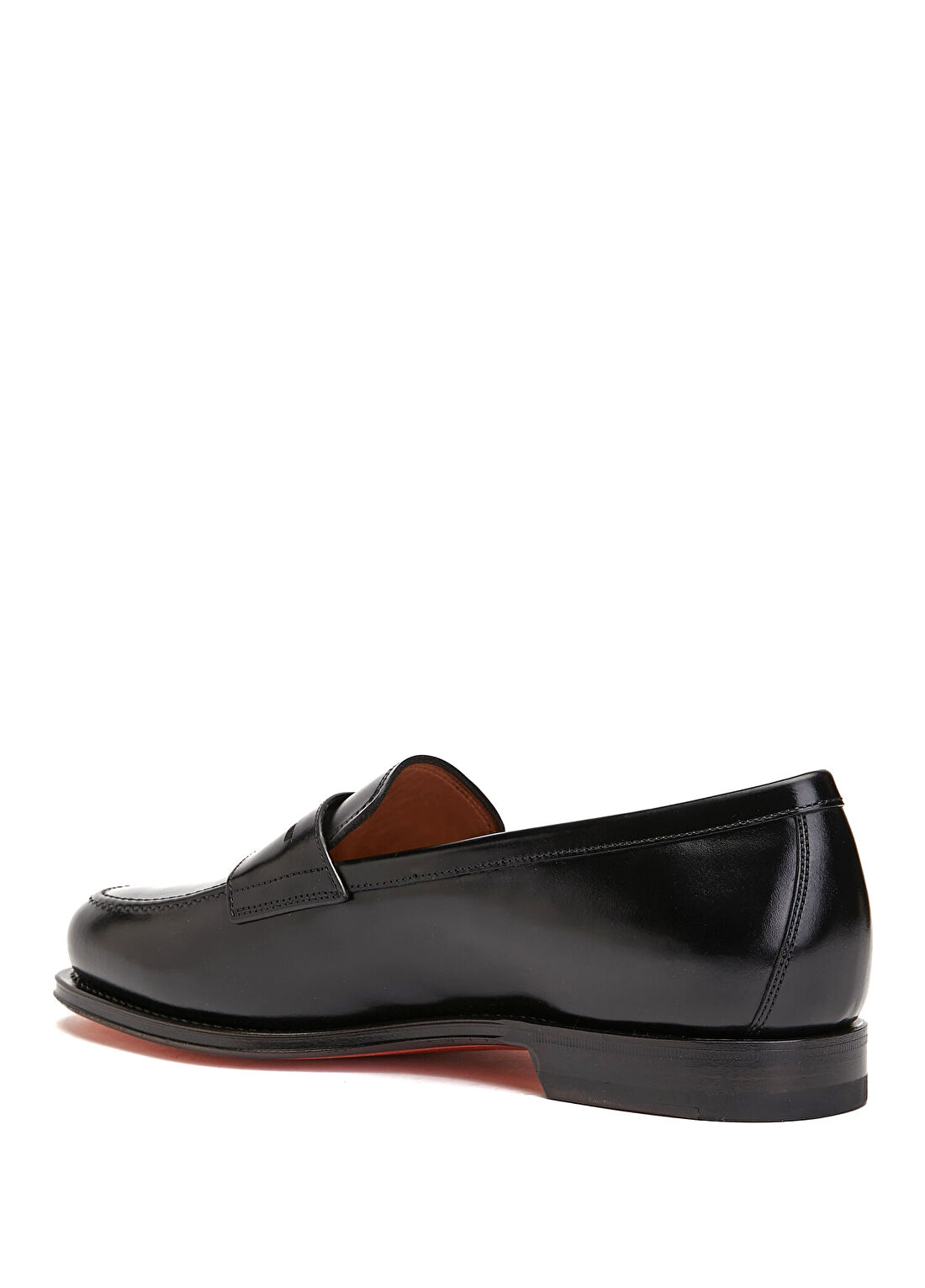 Santoni Andrea Siyah Erkek Deri Loafer görsel 3