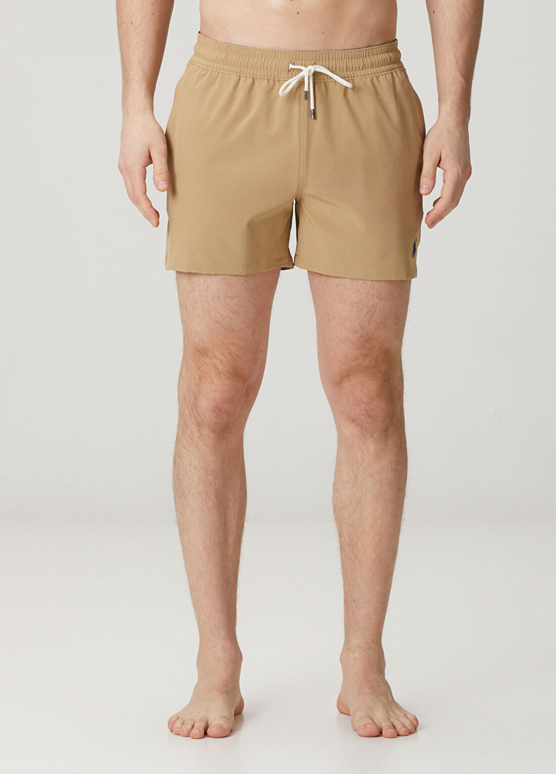 Polo Ralph Lauren Bej Beli Kordonlu Mayo görsel 2