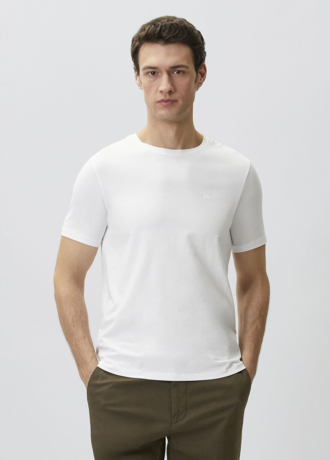 Network Beyaz Basic T-shirt