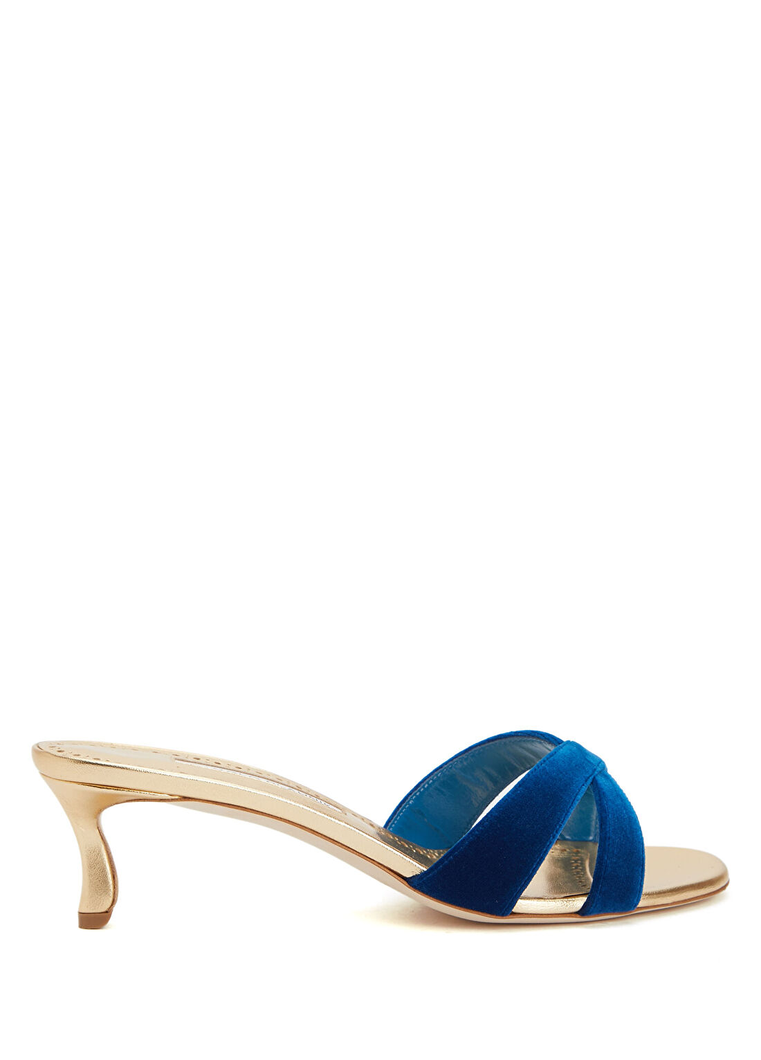 Manolo Blahnik Callydramu Mavi Kadın Terlik