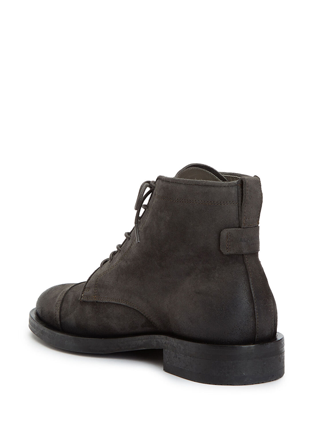 AllSaints Koyu Gri Erkek Deri Bot görsel 3