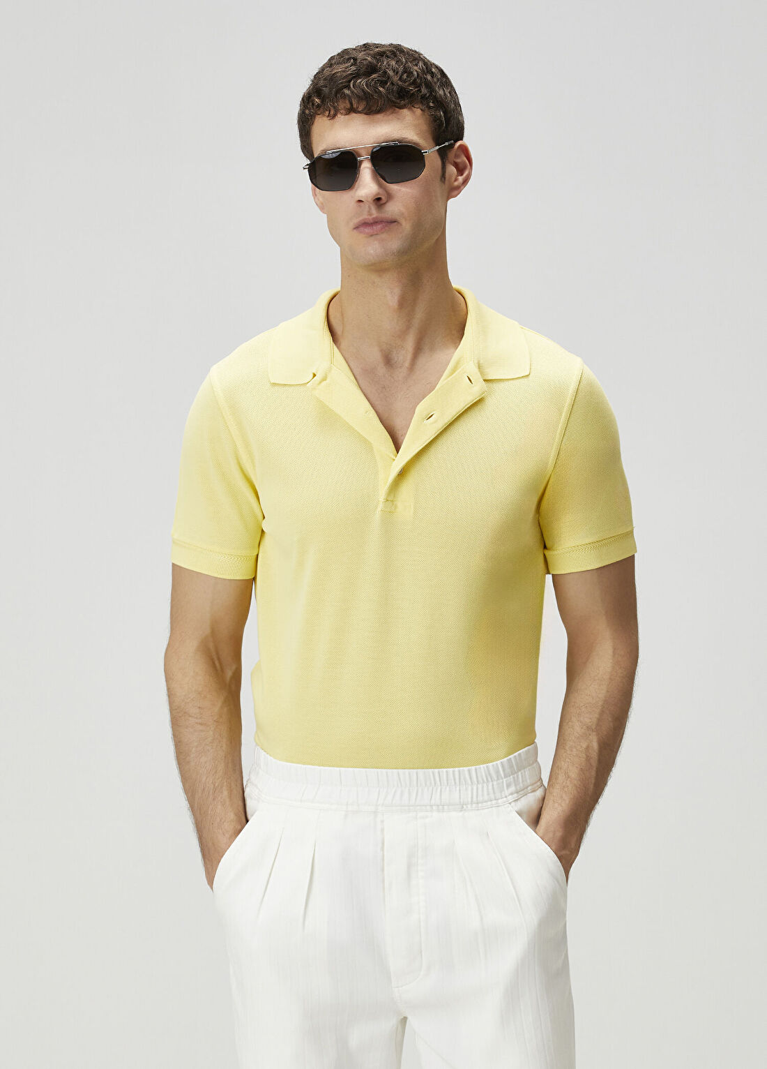 Tom Ford Sarı Polo Yaka T-shirt