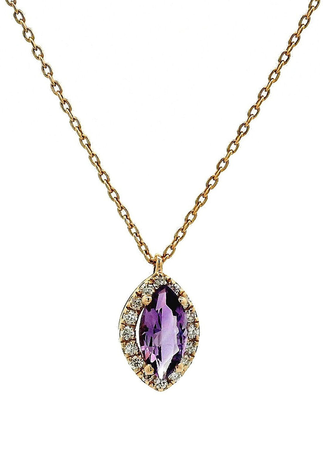 Gilda By Gradiva Gilda Amethyst Pırlantalı Kadın Altın Kolye