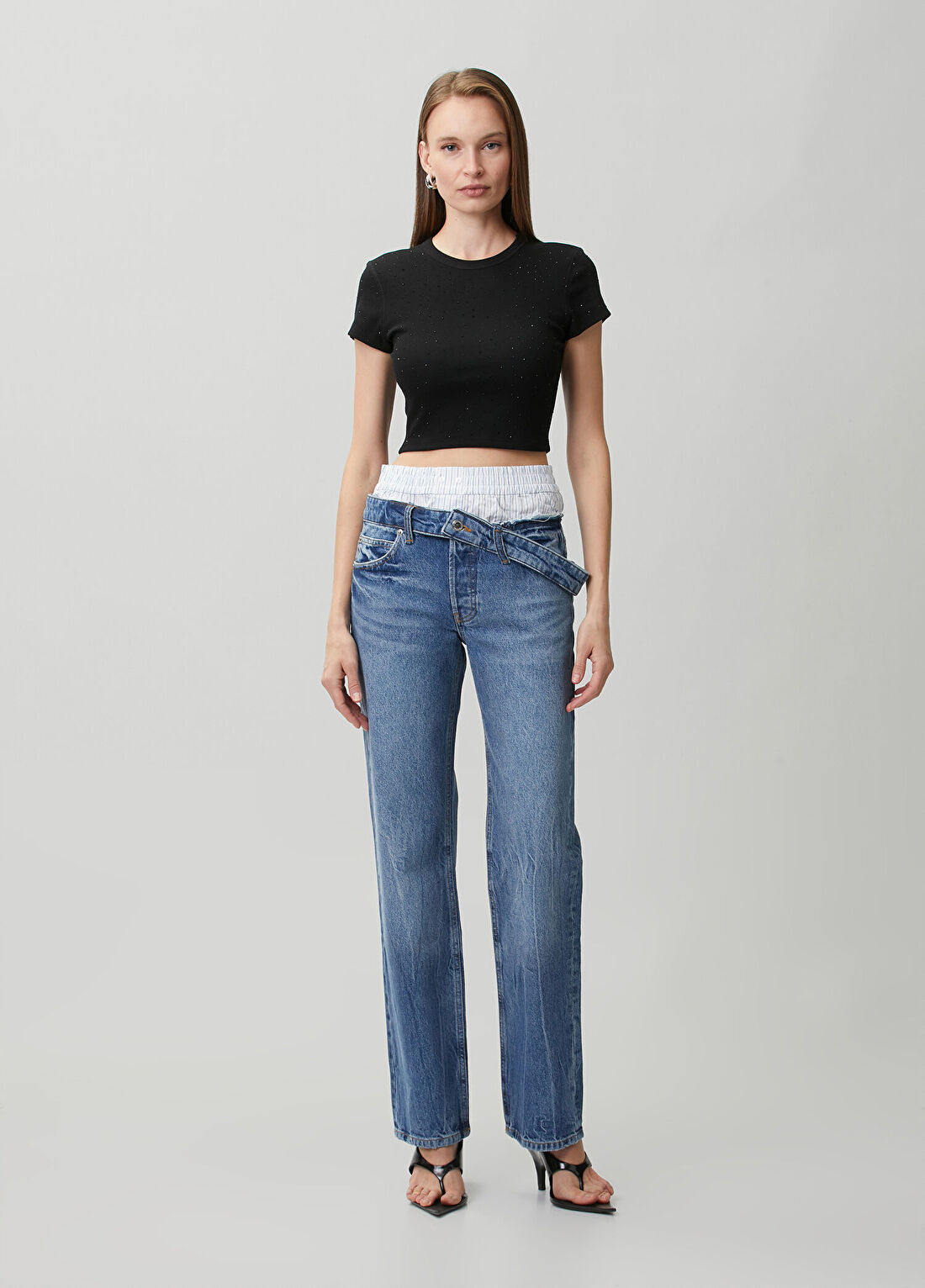 Alexander Wang Mavi Katmanlı Jean Pantolon