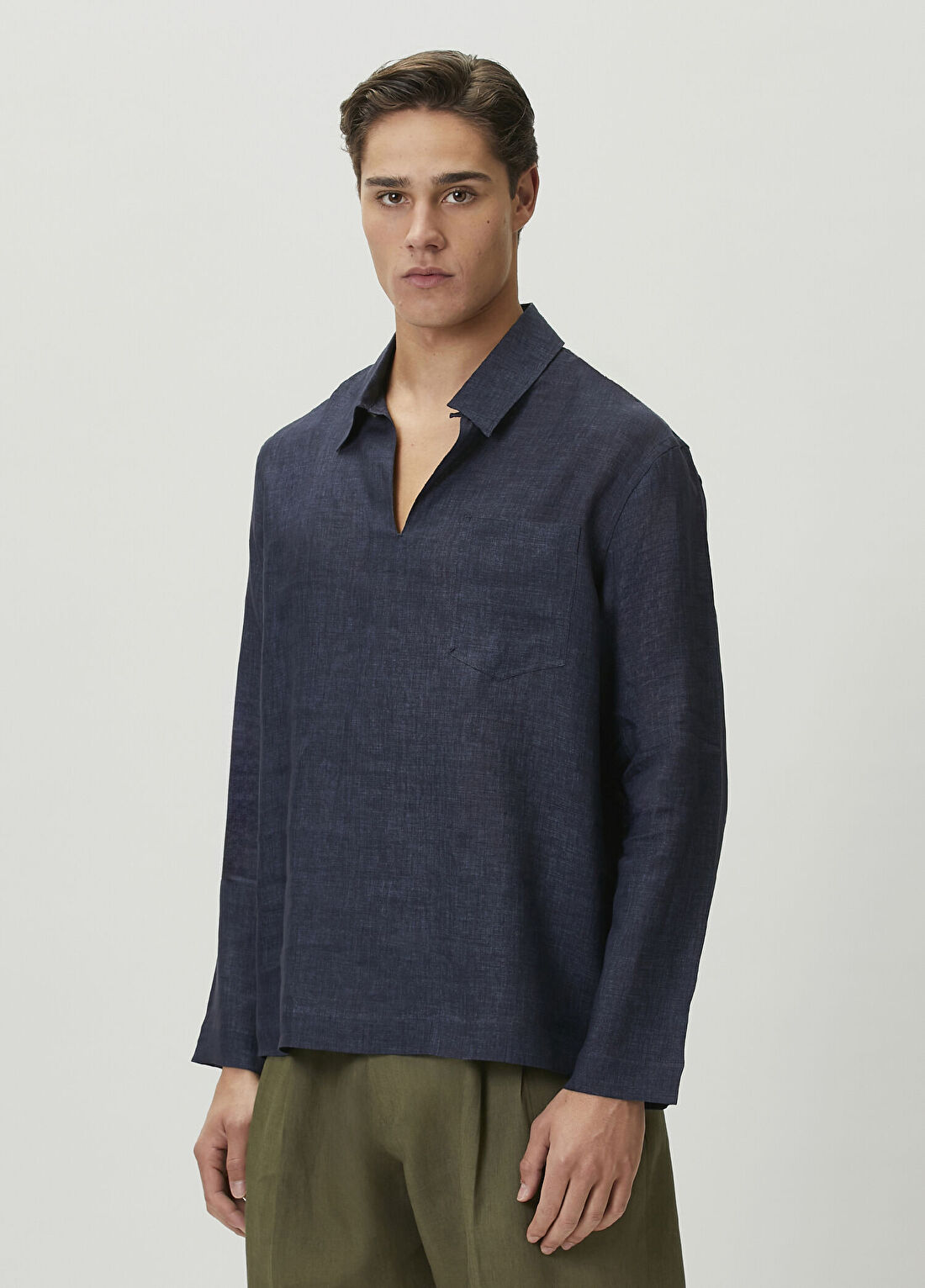 Paul Smith Lacivert Keten Gömlek görsel 4