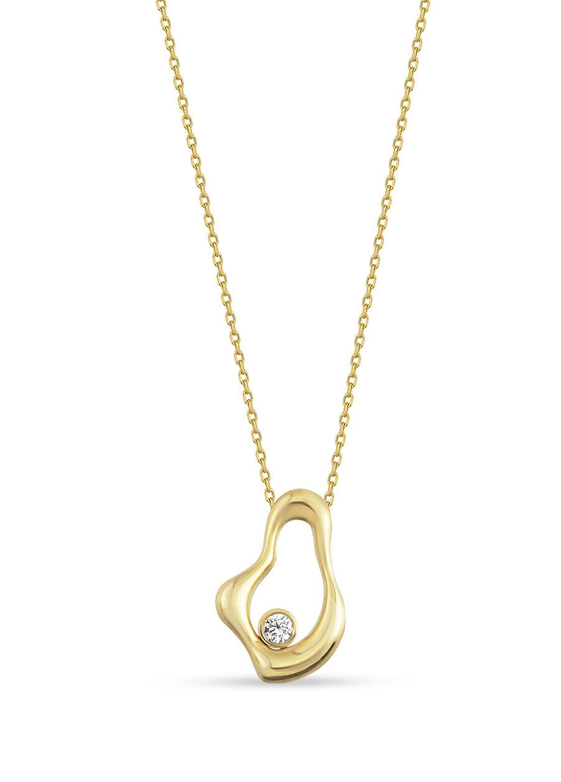 Orena Jewelry Harmony Pırlanta Taşlı 14 Ayar Altın Kadın Kolye