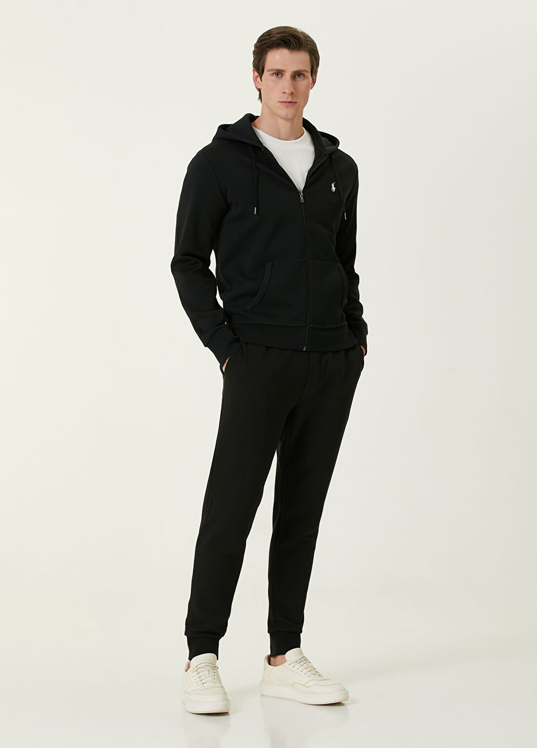 Polo Ralph Lauren Siyah Kapüşonlu Logolu Sweatshirt görsel 2