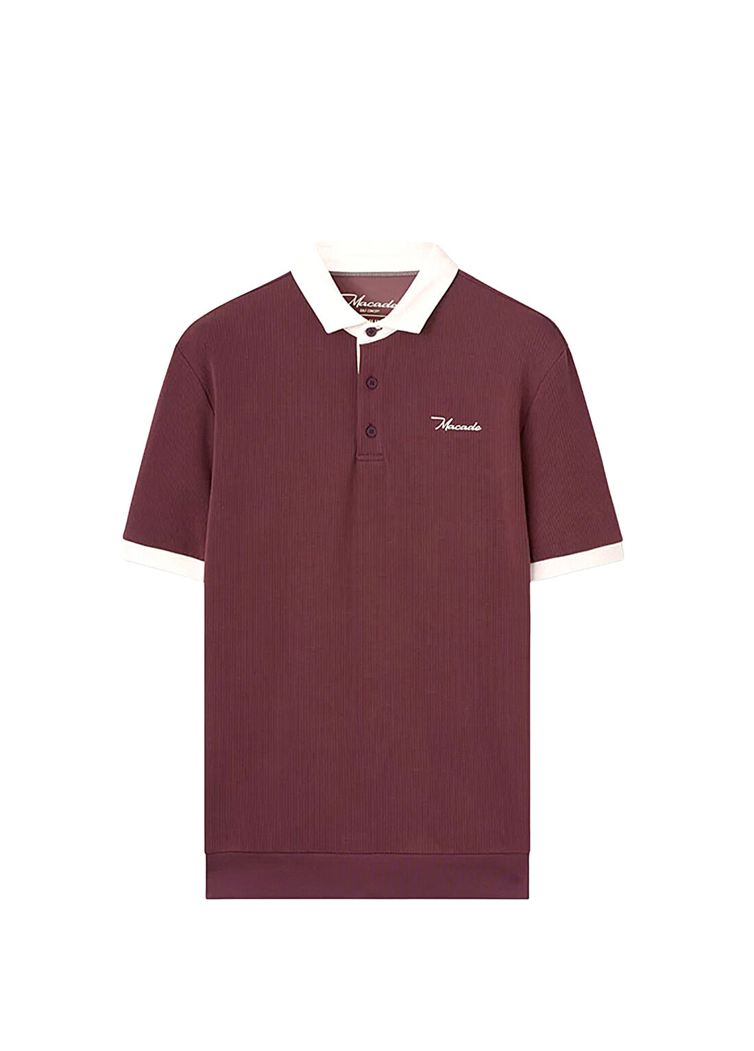 Macade Golf Mauve AR Tech Mauve Polo Yaka Kısa Kollu Erkek Golf T-Shirti MPS2604118