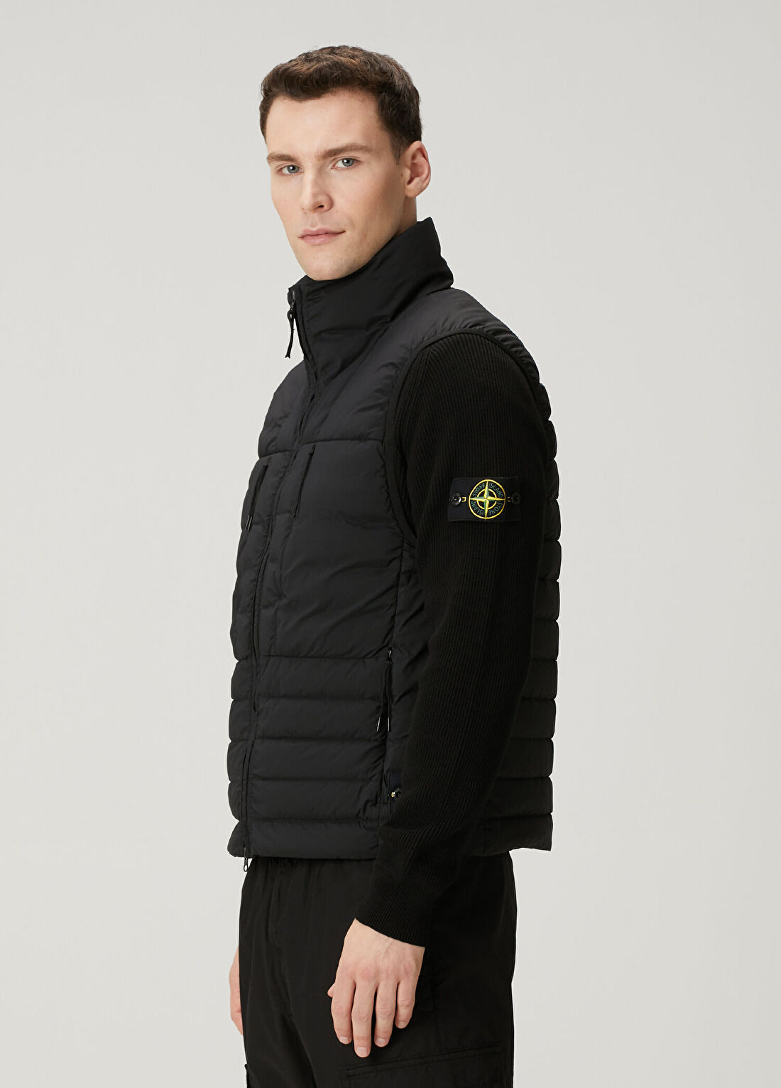 Stone Island Siyah Puff Yelek görsel 3