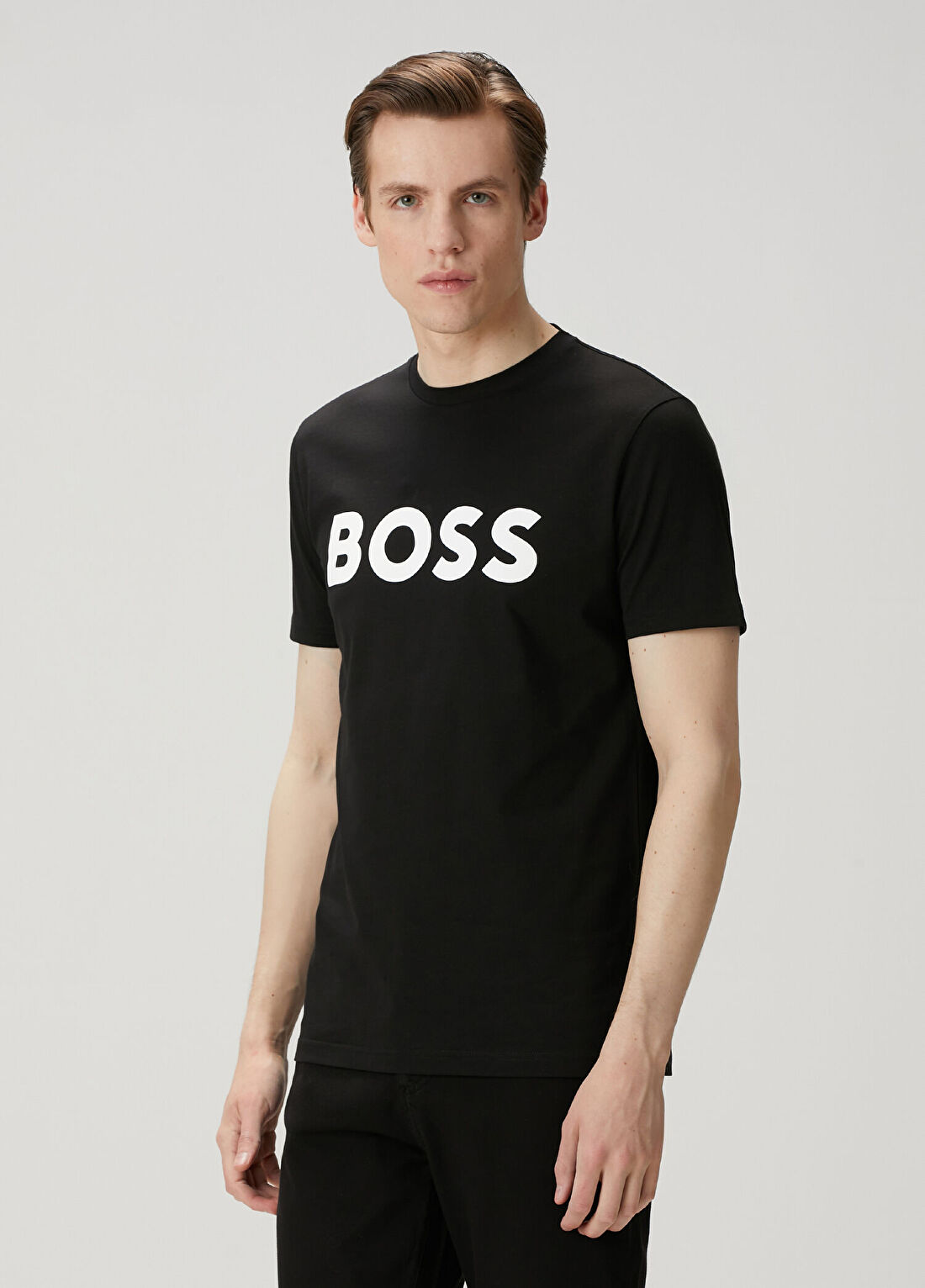 Boss Regular Fit Siyah T-shirt görsel 3