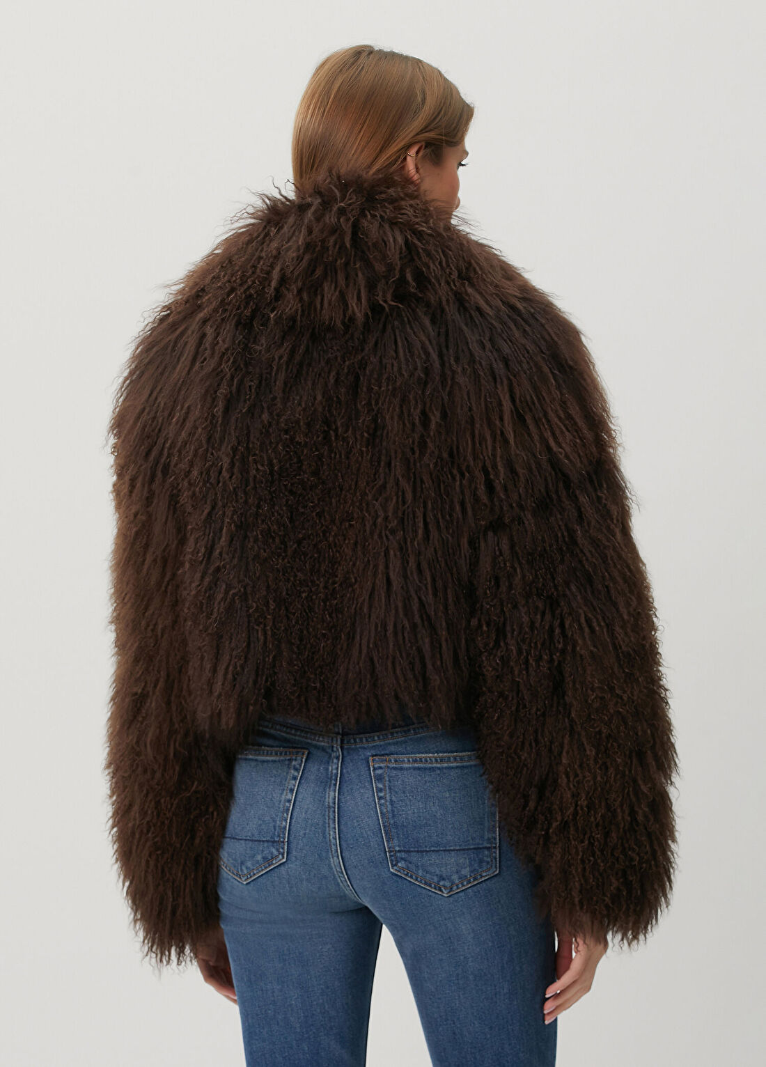 Lol Isabeli Kahverengi Shearling Ceket görsel 4