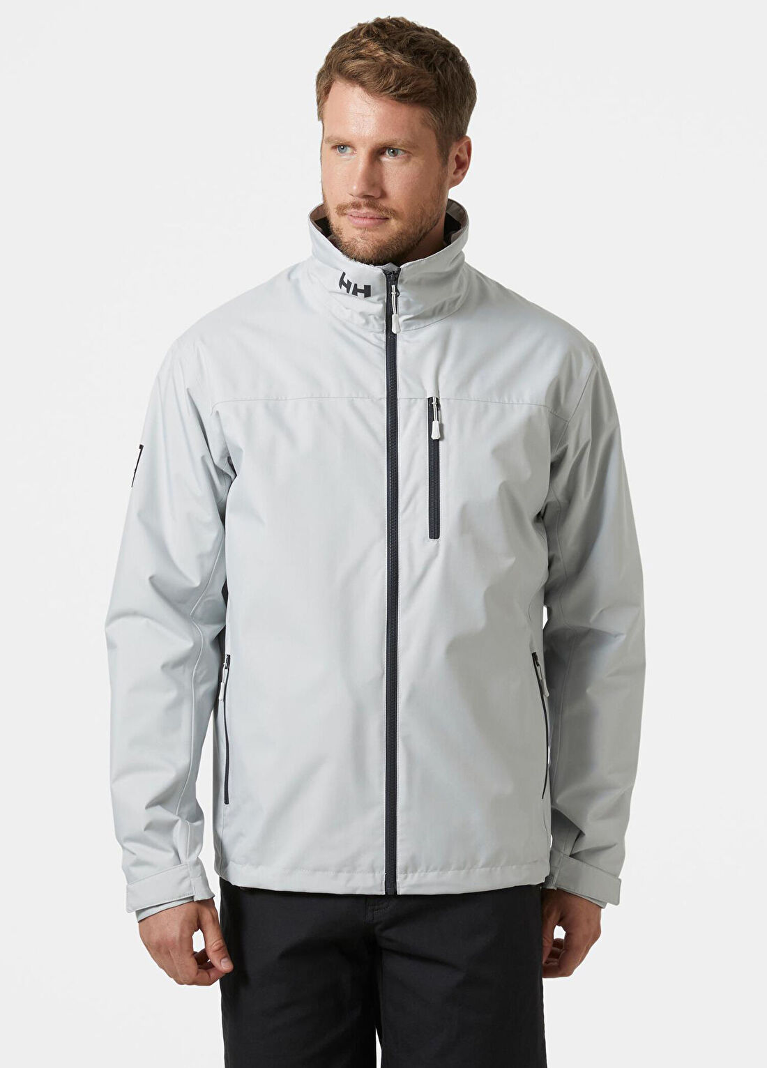 Helly Hansen Crew Midlayer Grey Fog Polarlı Erkek Mont 2