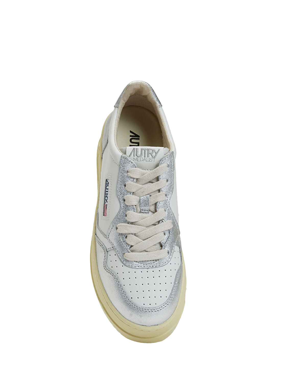 Autry Medalist Platform Beyaz Silver Kadın Deri Sneaker görsel 4