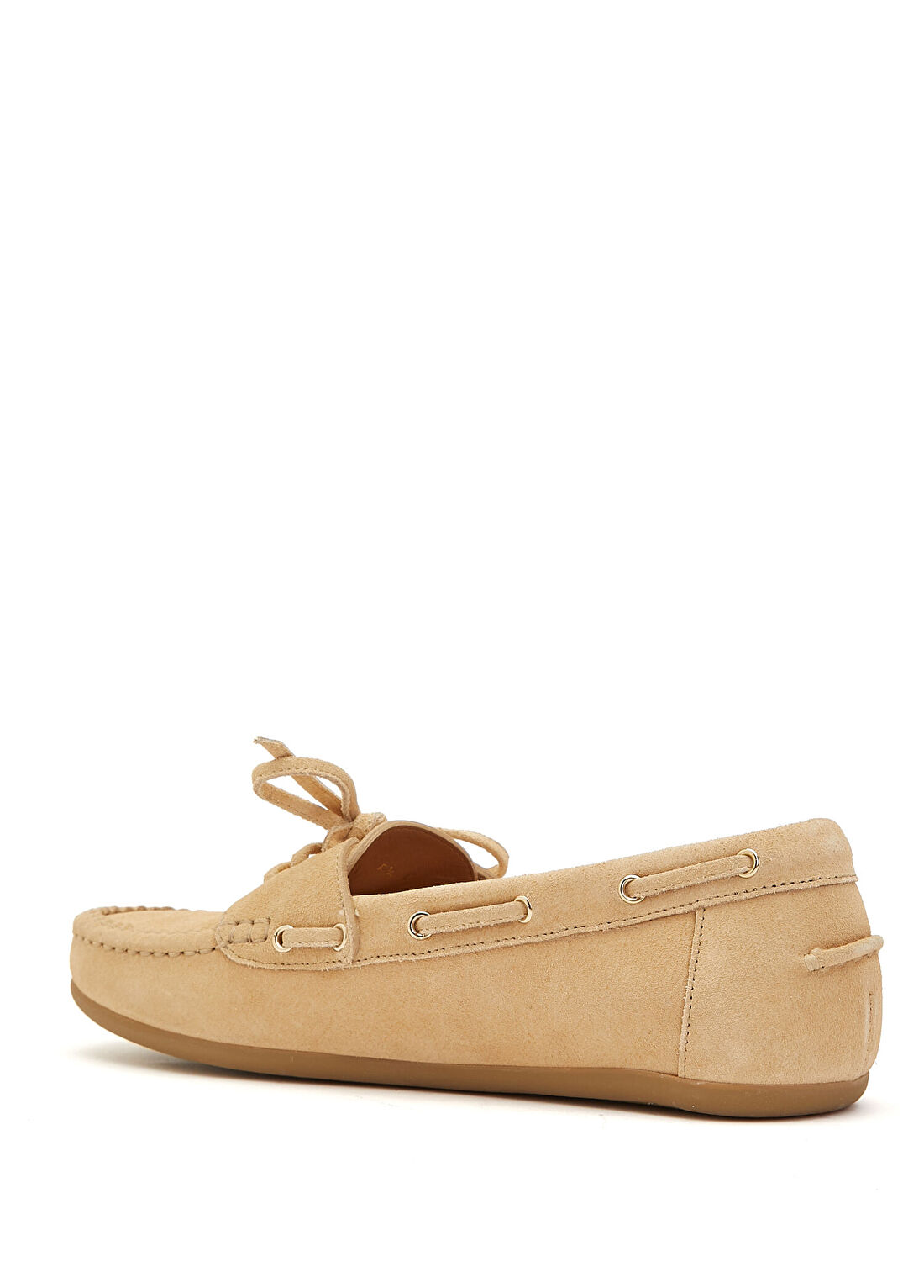 Ferragamo Camel Kadın Süet Loafer görsel 3