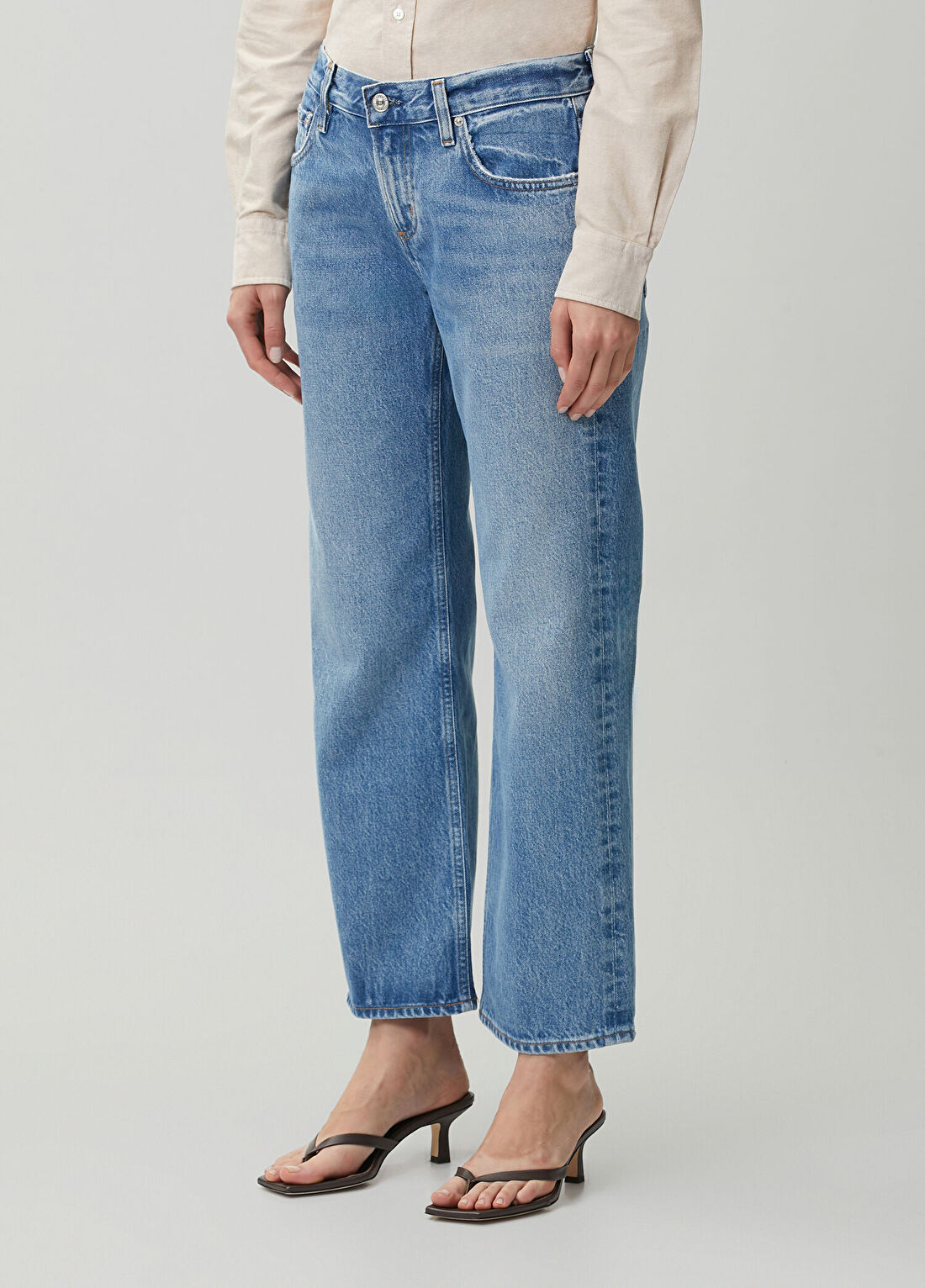 Citizens Of Humanity Faye Vintage Straight Mavi Jean Pantolon görsel 3