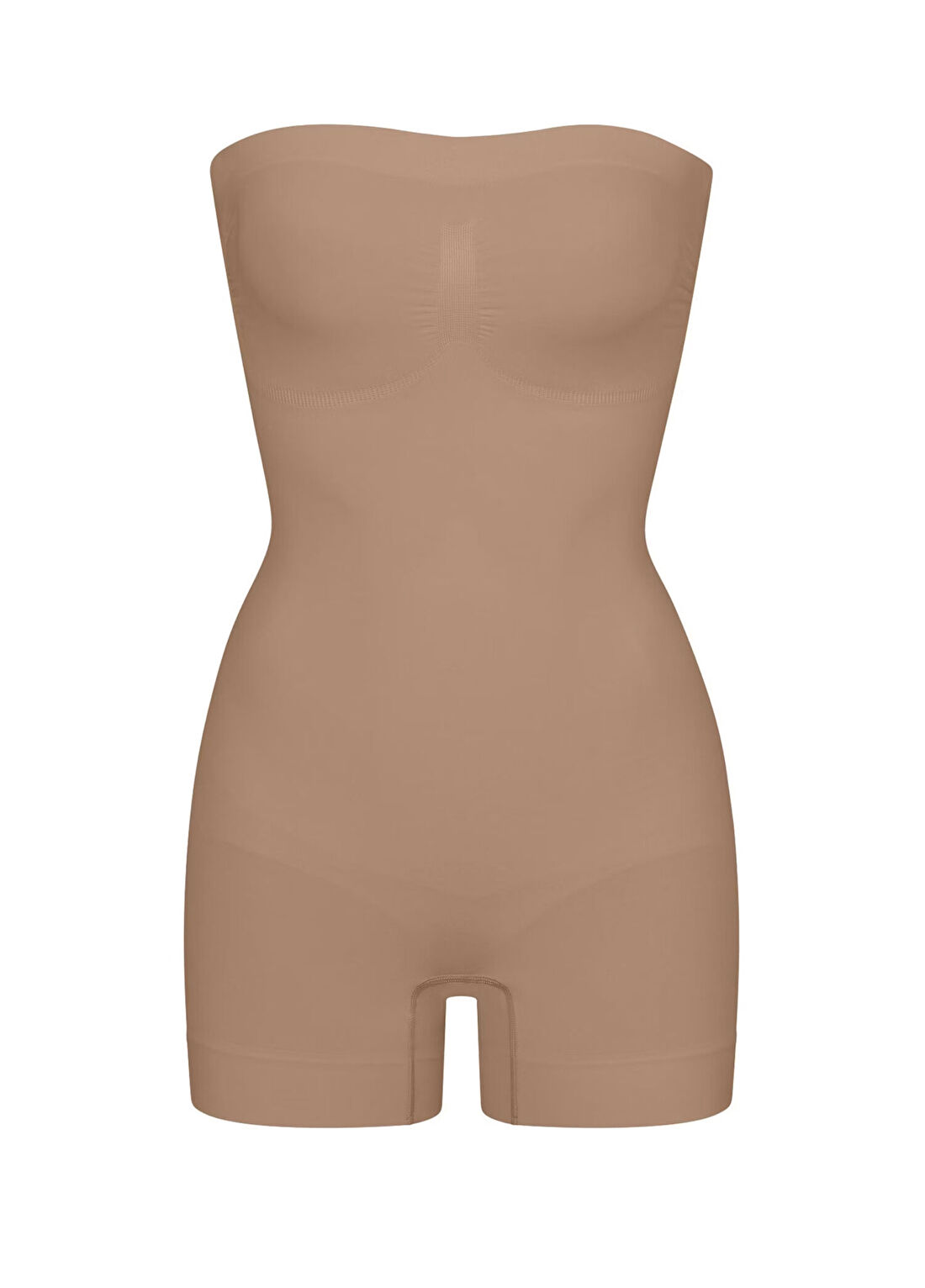 Skims Seamless Sculpt Straplez Koyu Kahverengi Bodysuit