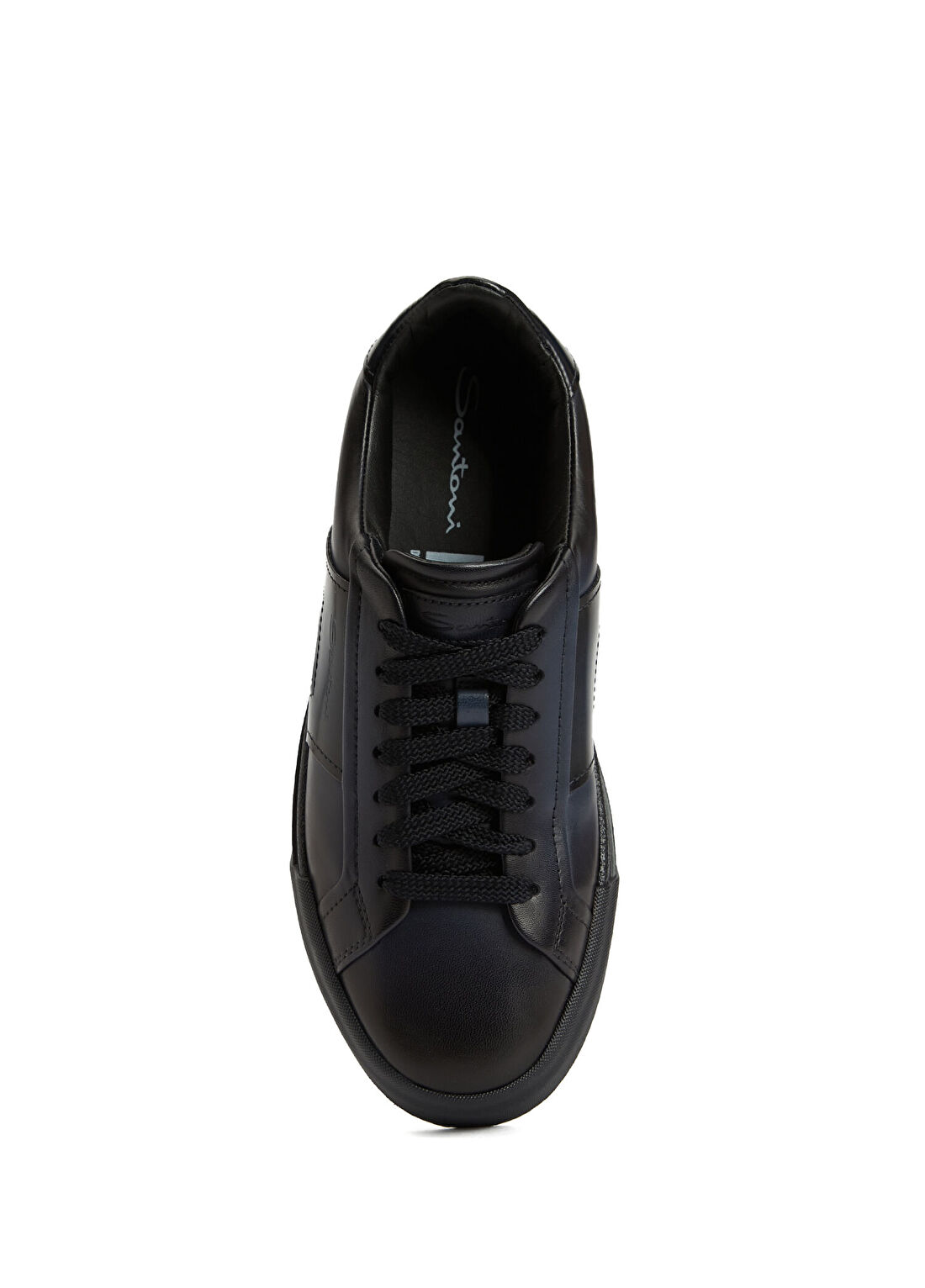 Santoni Mavi Erkek Deri Sneaker görsel 4