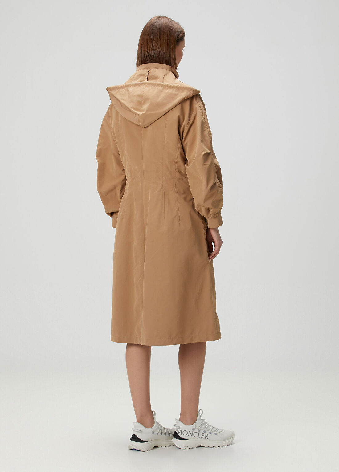 Moncler Camel Kapüşonlu Parka görsel 4
