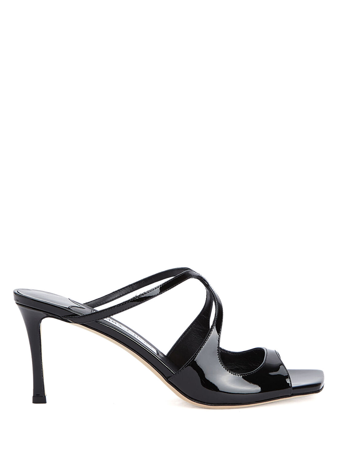 Jimmy Choo Anise Siyah Kadın Rugan Deri Terlik
