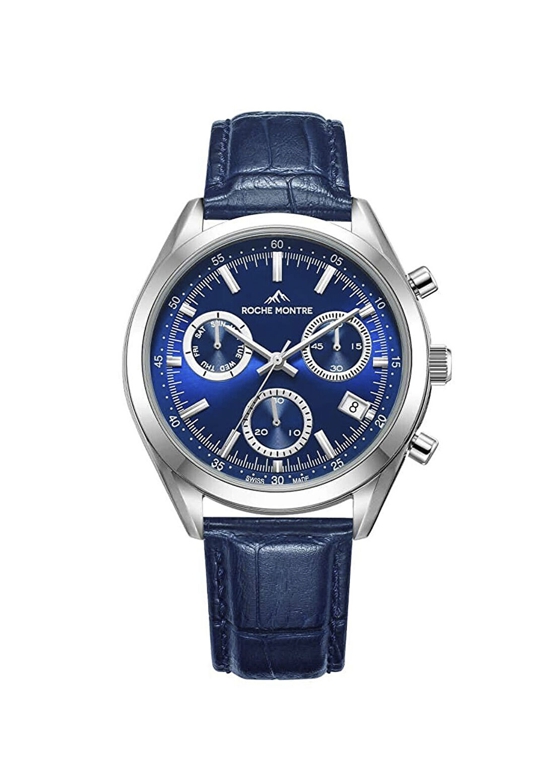 Roche Montre RMG6016-01 Lacivert Deri Erkek Kol Saati