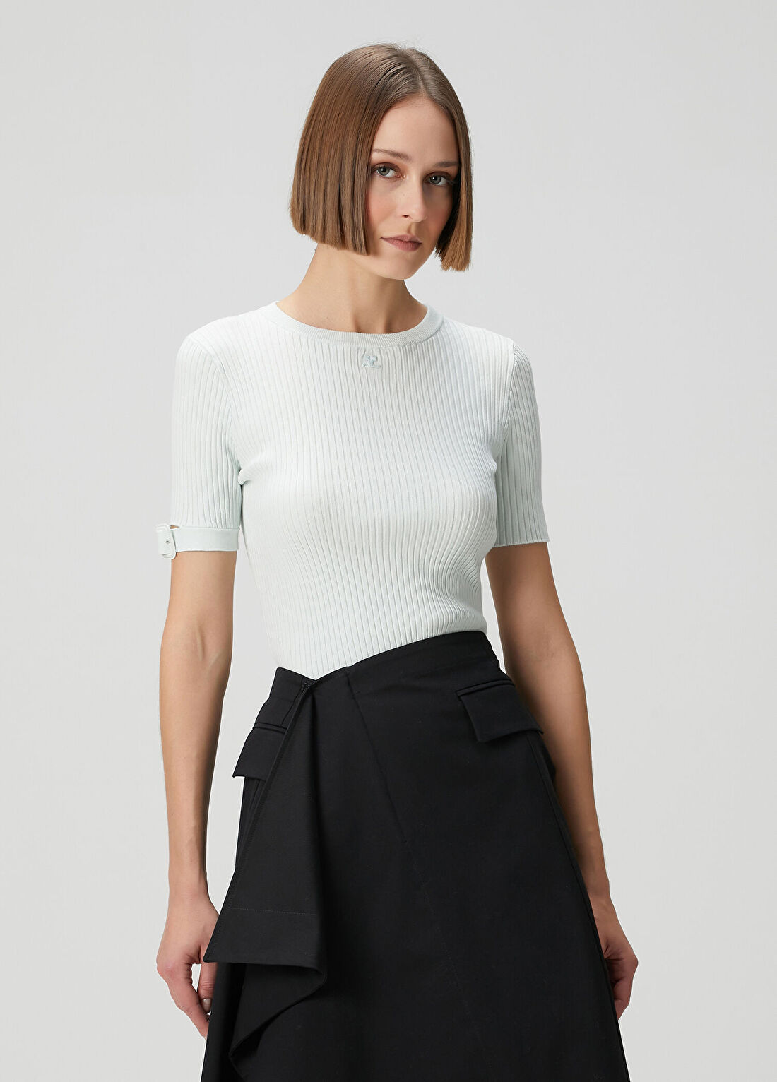 Courreges Açık Yeşil Ribli Triko