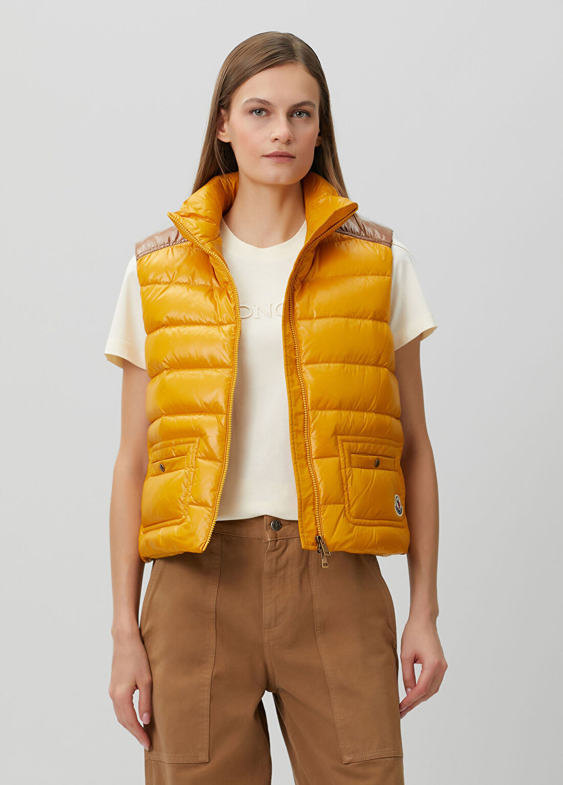 Moncler Frelon Sarı Puffer Yelek