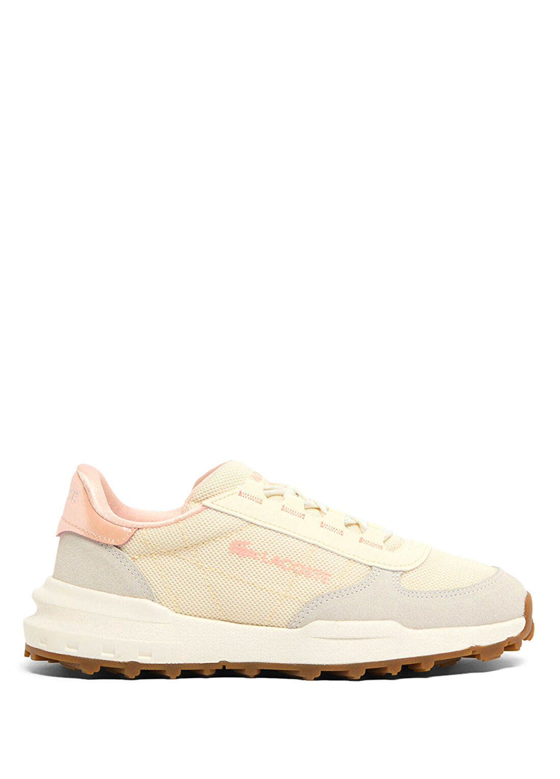 Lacoste Elite Active Evo Kadın Krem Sneaker