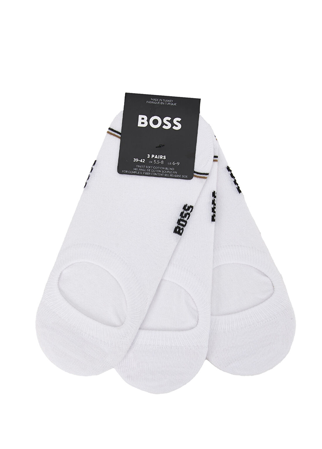 Boss Beyaz 3lü Kadın Çorap görsel 2