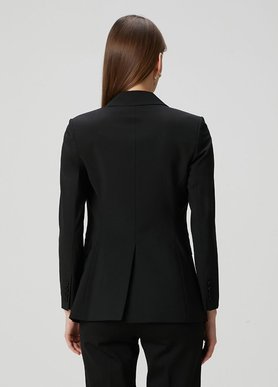 Theory Etienette Siyah Yün Blazer görsel 4