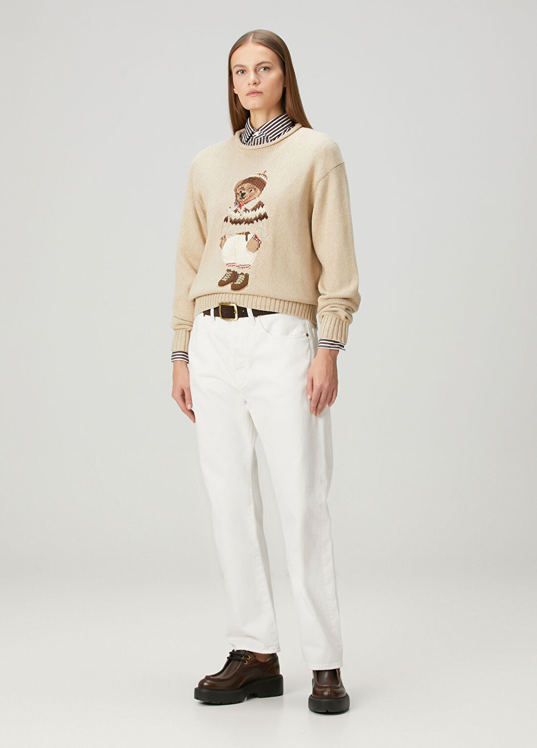 Polo Ralph Lauren Polo Bear Bej Kazak görsel 2