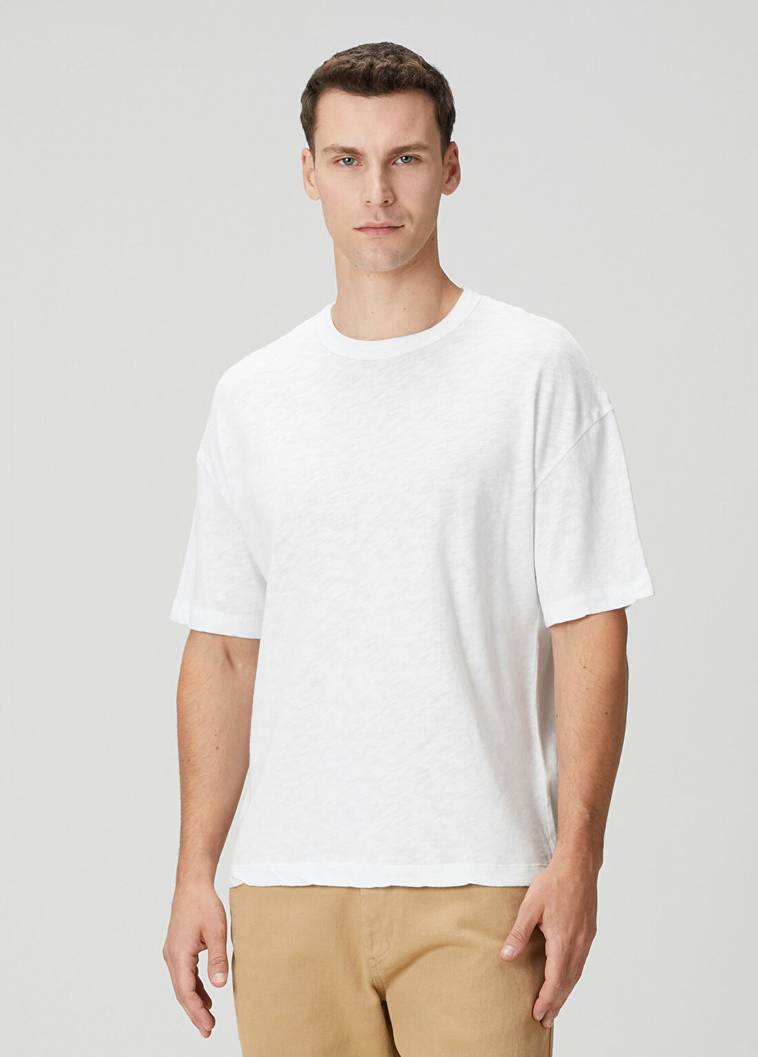 American Vintage Sonoma Beyaz Basic T-shirt