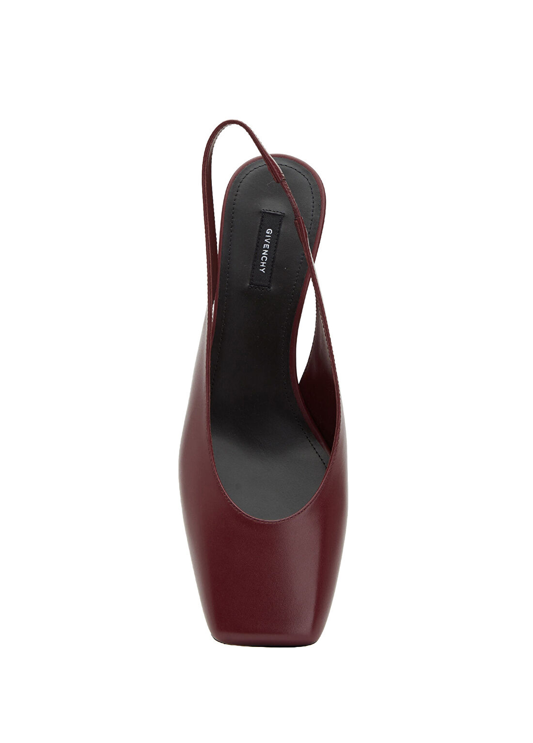 Givenchy Tape Bordo Deri Topuklu Ayakkabı görsel 4