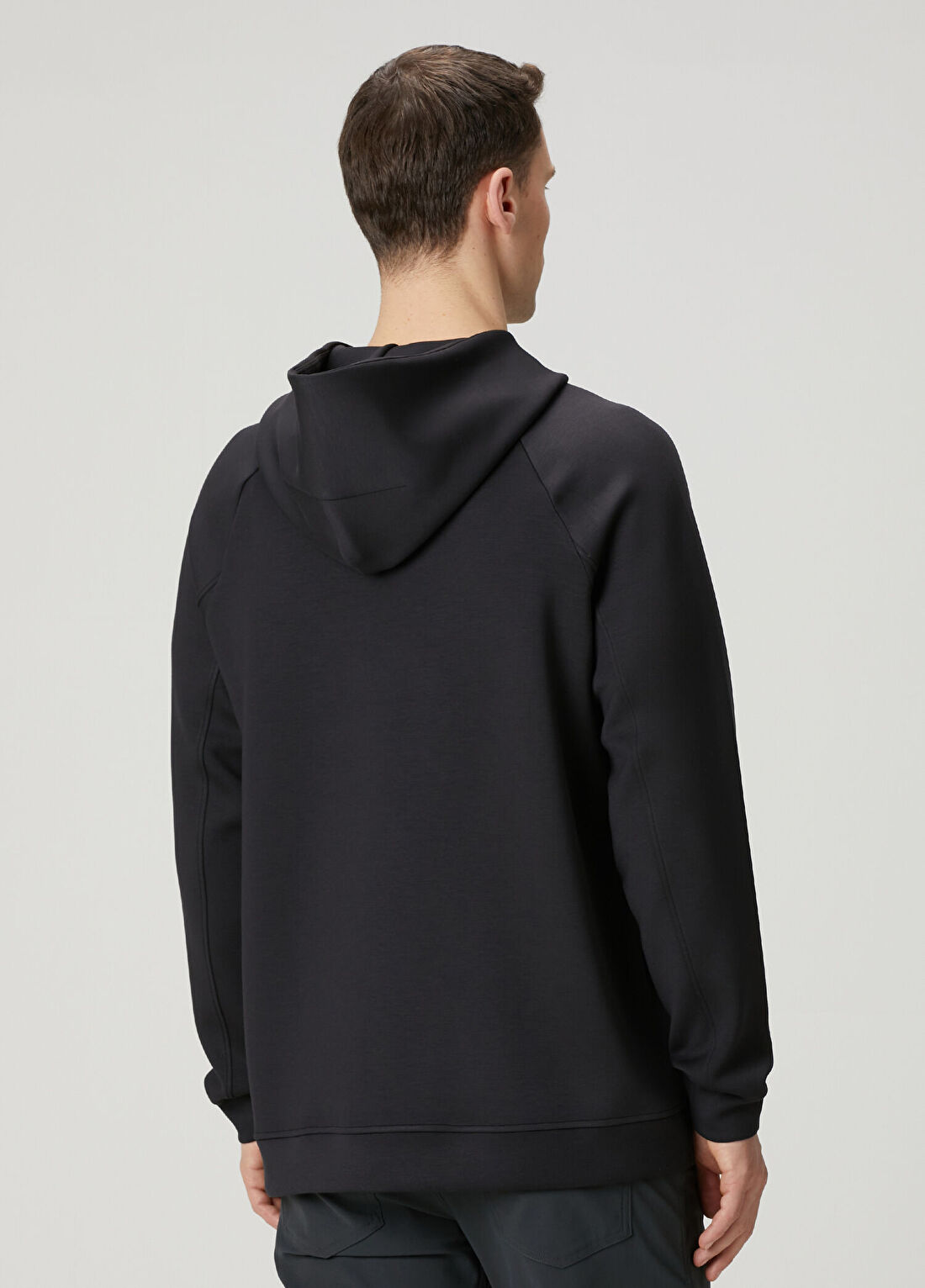 lululemon Smooth Spacer Pullover Siyah Kapüşonlu Sweatshirt görsel 4