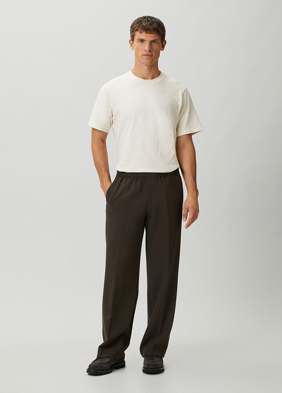 Sandro Taupe Jersey Pantolon
