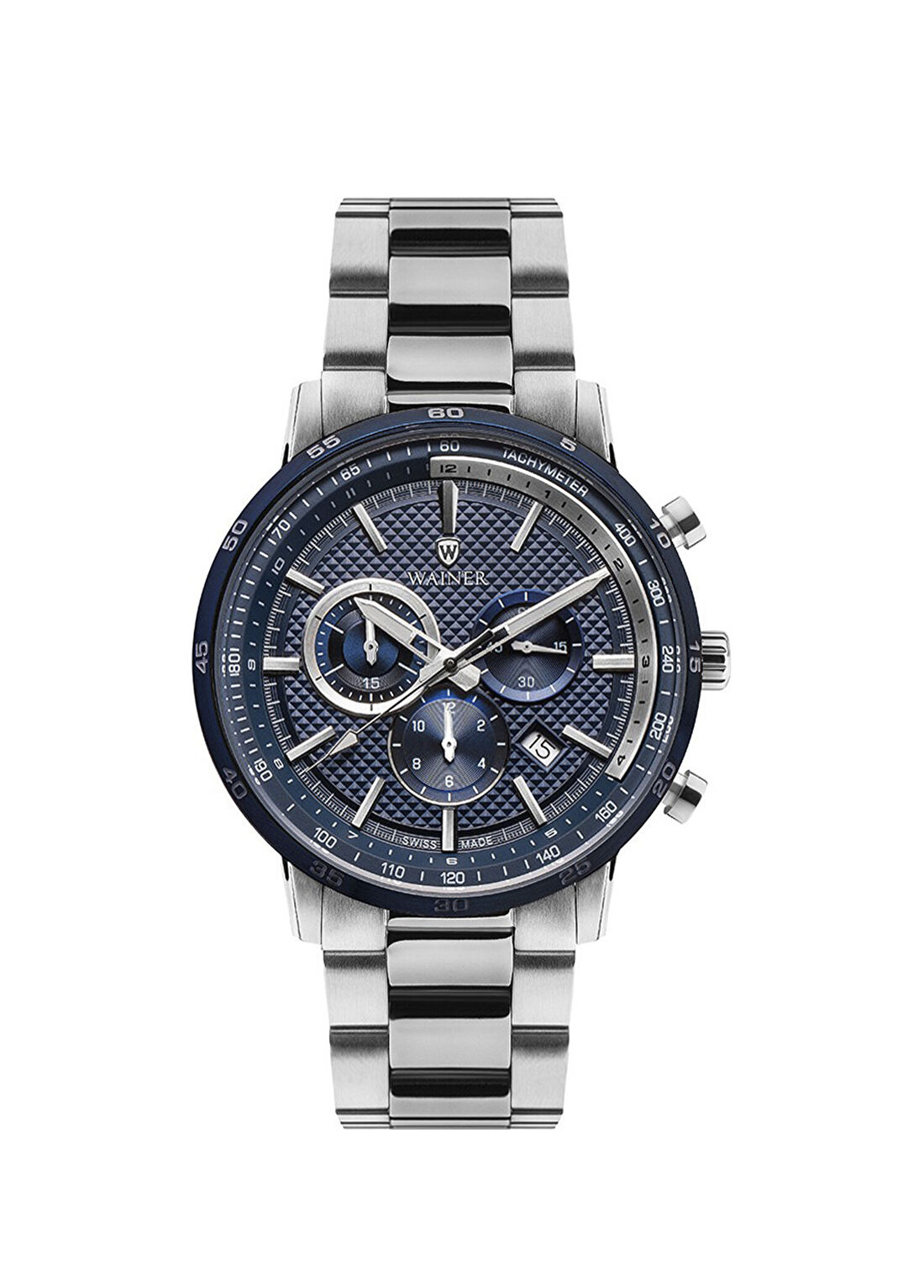 Wainer WA.19032-B Silver Gümüş Metal Erkek Kol Saati