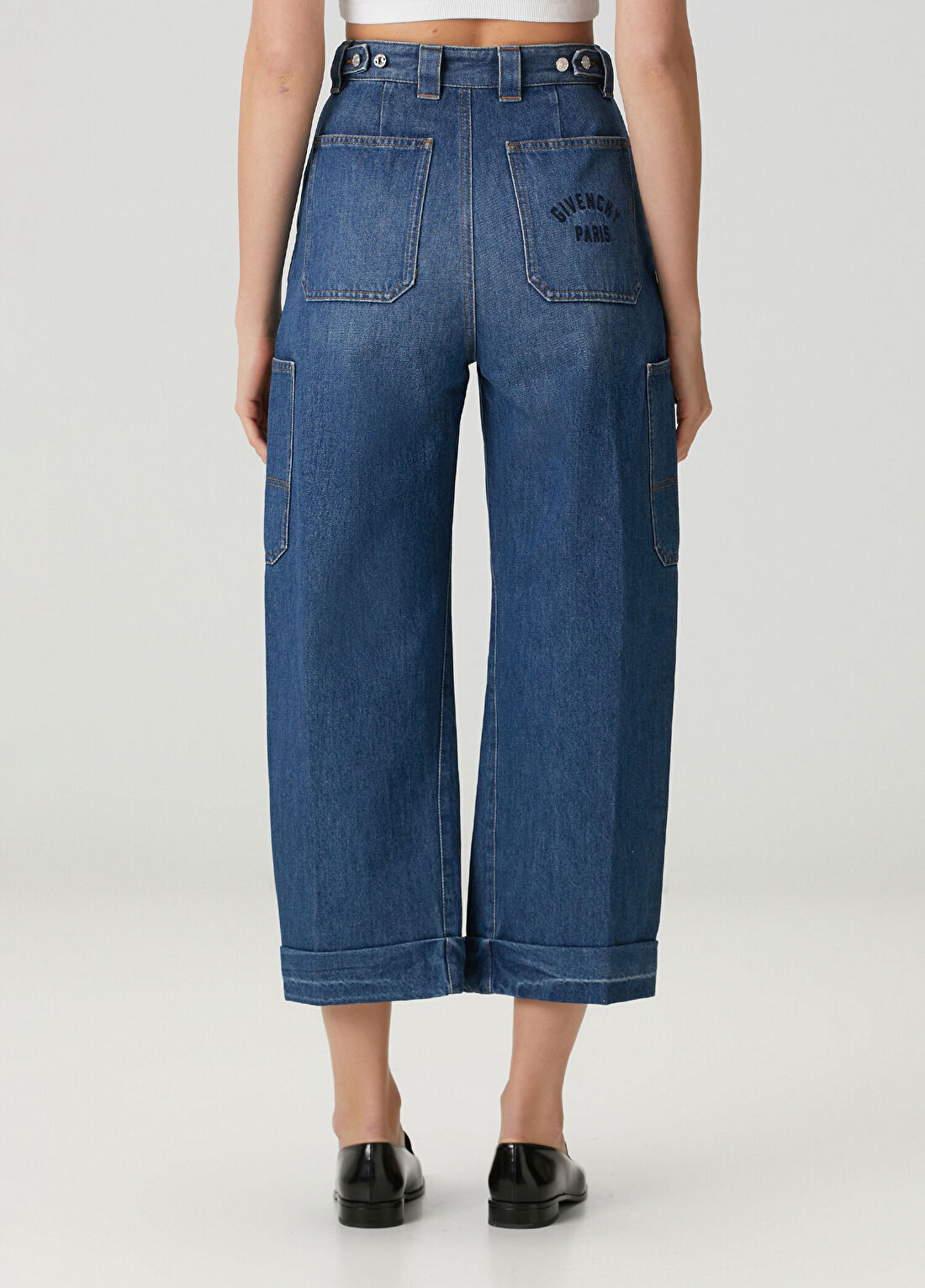 Givenchy Mavi Kargo Jean Pantolon görsel 4