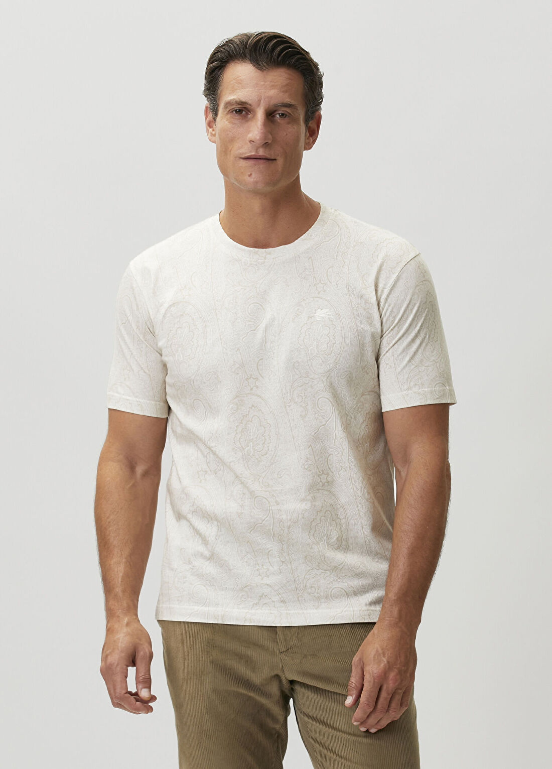 Etro Ekru Desenli T-shirt