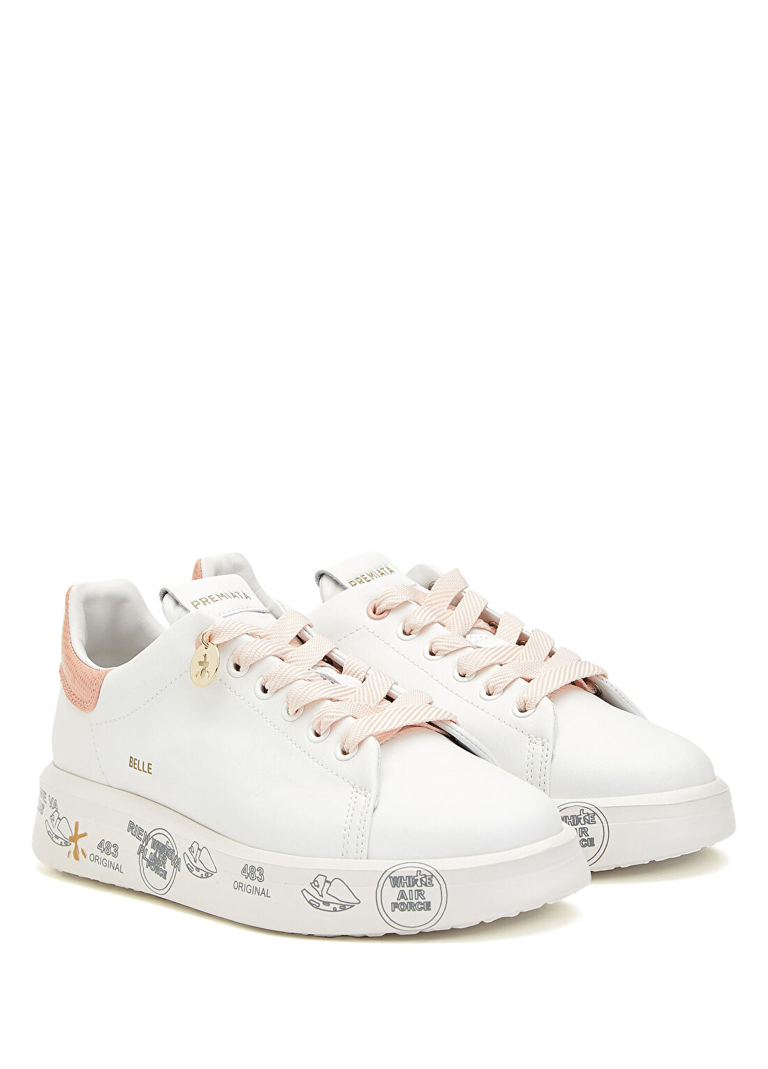 Premiata Belle Beyaz Kadın Deri Sneaker görsel 2