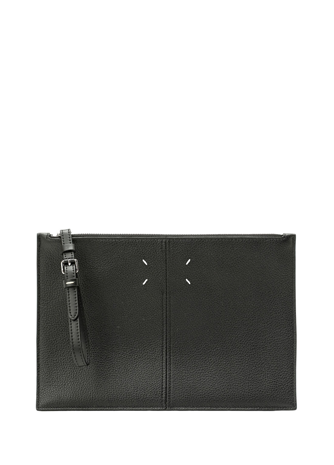 Maison Margiela Pouch 2 Large Siyah Erkek Deri El Portföyü