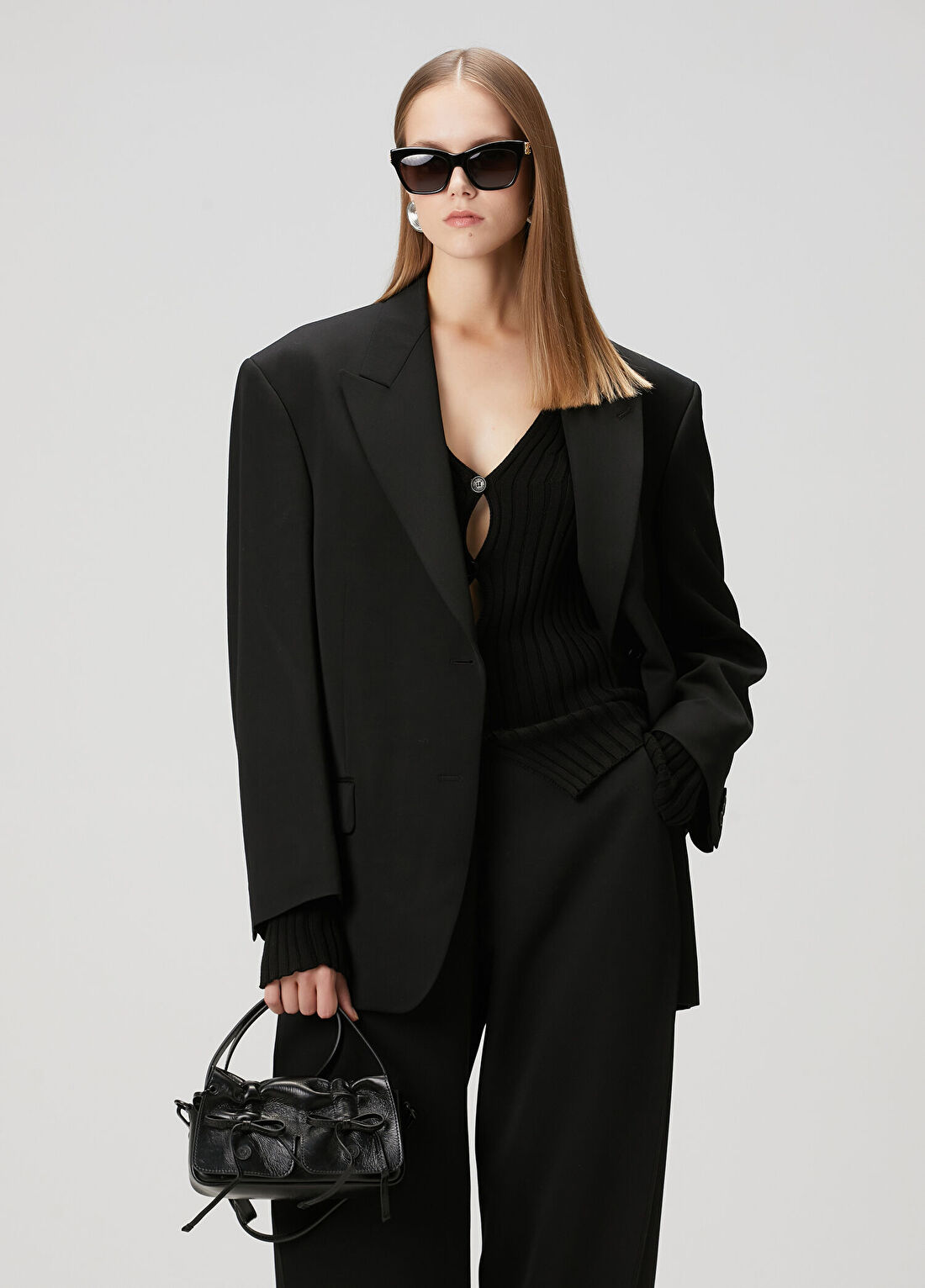 Acne Studios Siyah Yün Blazer