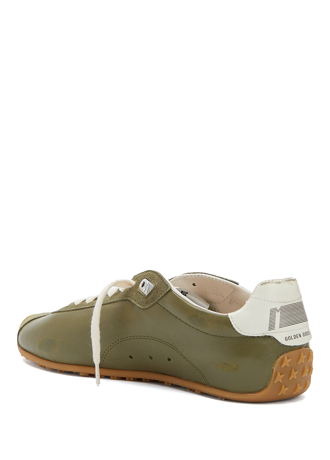 Golden Goose Haki Kadın Deri Sneaker görsel 3