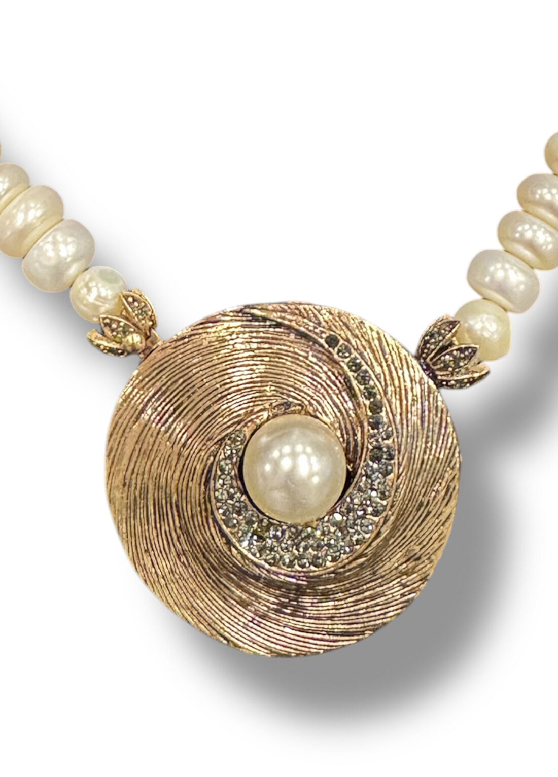 Gwelry Pearl Swirl Necklace Doğal İnci Kadın Kolye görsel 3