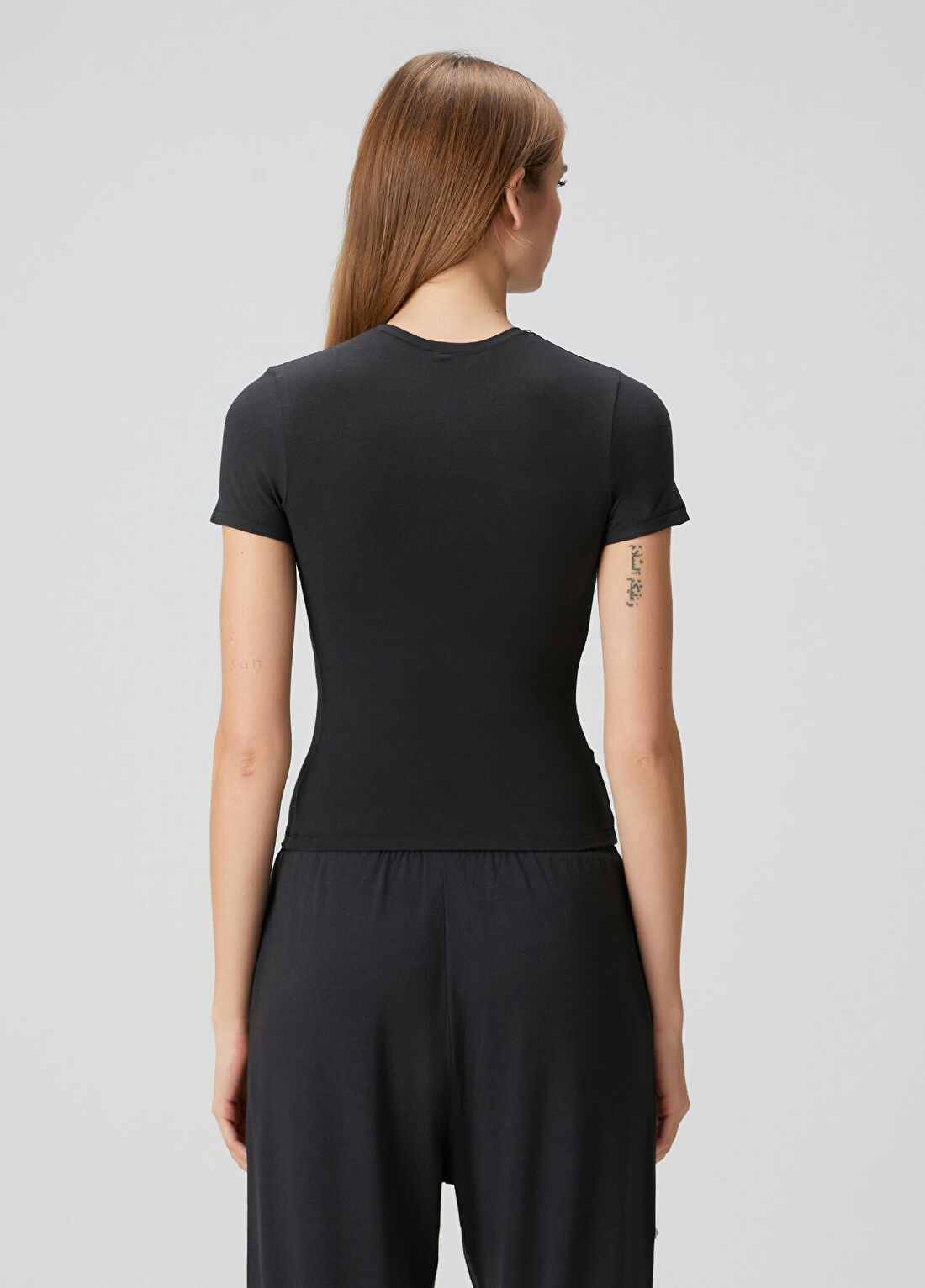 Skims Siyah T-shirt görsel 4